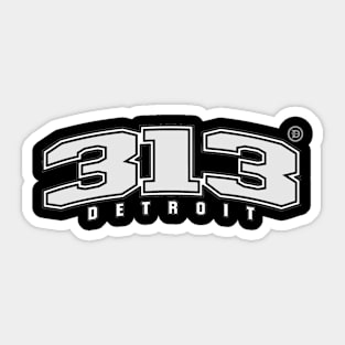 313 Detroit Sticker